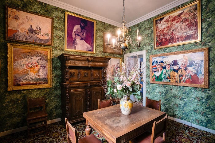 Detalle del interior de la Casa James Ensor