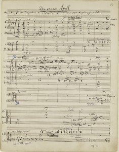 Una partitura de Mahler establece un record mundial en subasta