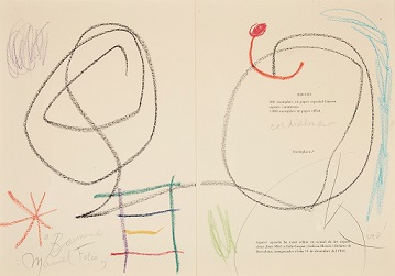Joan Miró, Dibujo a ceras