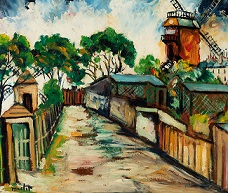 Élisée Maclet, Vista de Montmartre