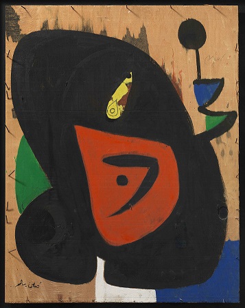 Joan Miró, Figure et oisseau, 1977. Mayoral