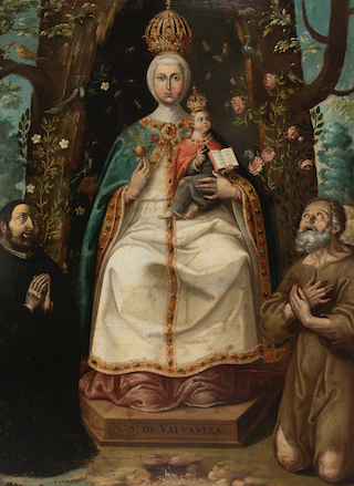 Verdadero retrato de Nuestra Señora de Valvanera, Escuela colonial S. XVIII